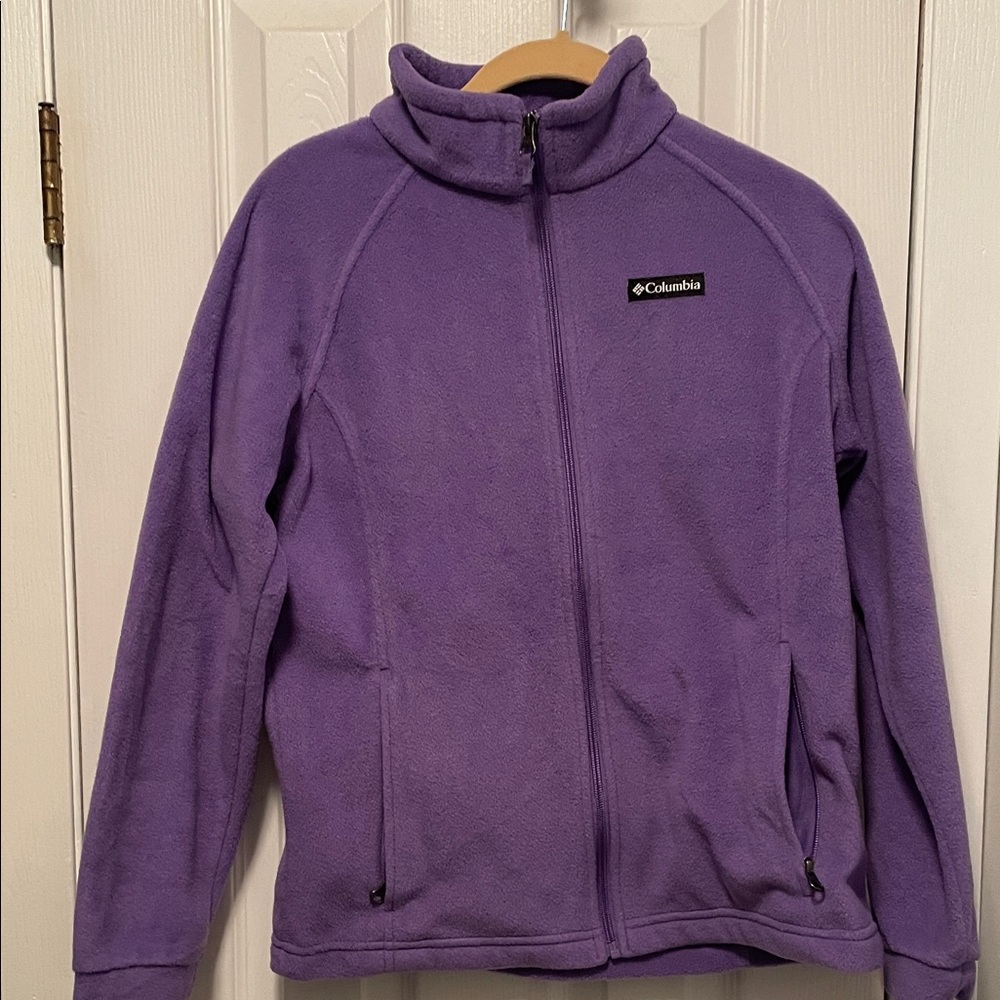 Columbia Violet Full-Zip Fleece Jacket. For Girls Size XL. NICE